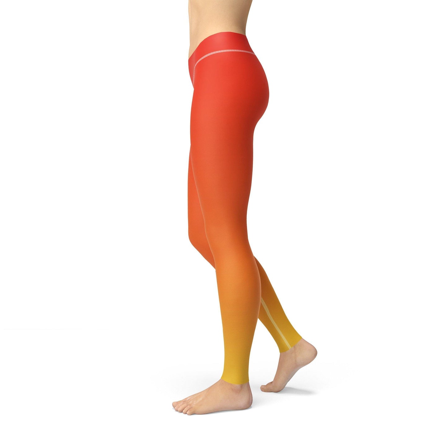 Avery Red Yellow Ombre Leggings
