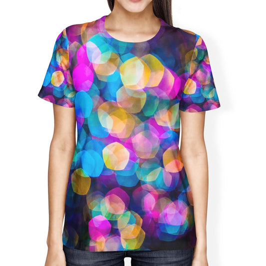 Colored Prisms Ladies' T-shirt - USA Made Dropship