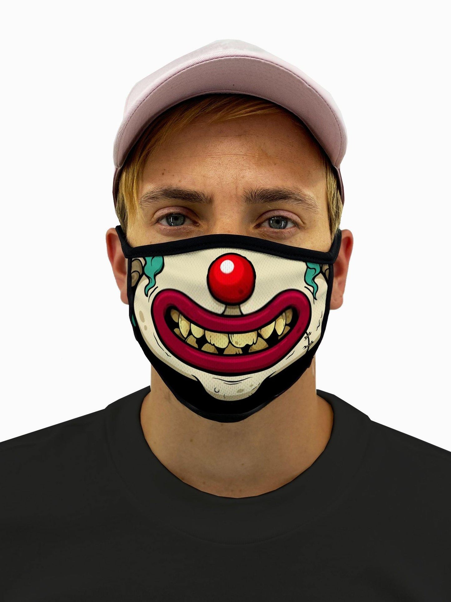 Clown Face Smile Face Mask With Filter Pocket - USA Made Dropship