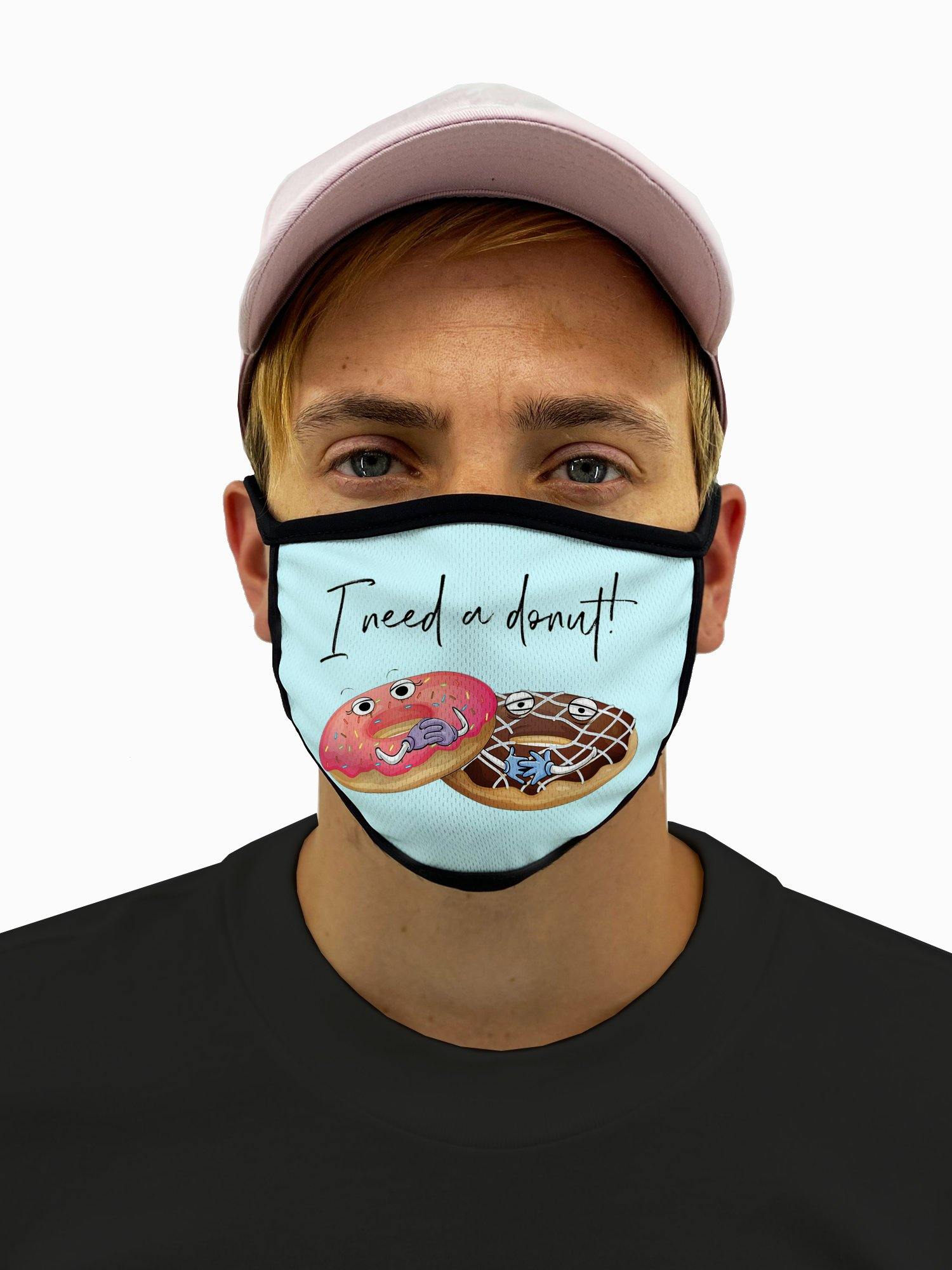 Need a Donut Mask with Filter Pocket - USA Made Dropship