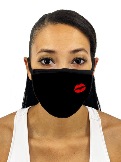 Lips Face Mask With Filter Pocket - USA Made Dropship