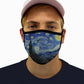 Starry Night Face Mask With Filter Pocket - USA Made Dropship