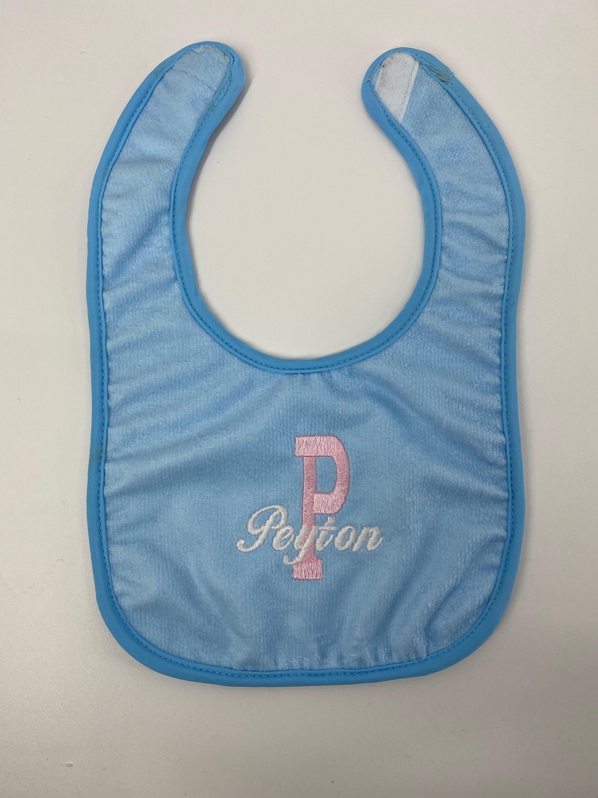 Personalized Embroidered Baby Bib - USA Made Dropship