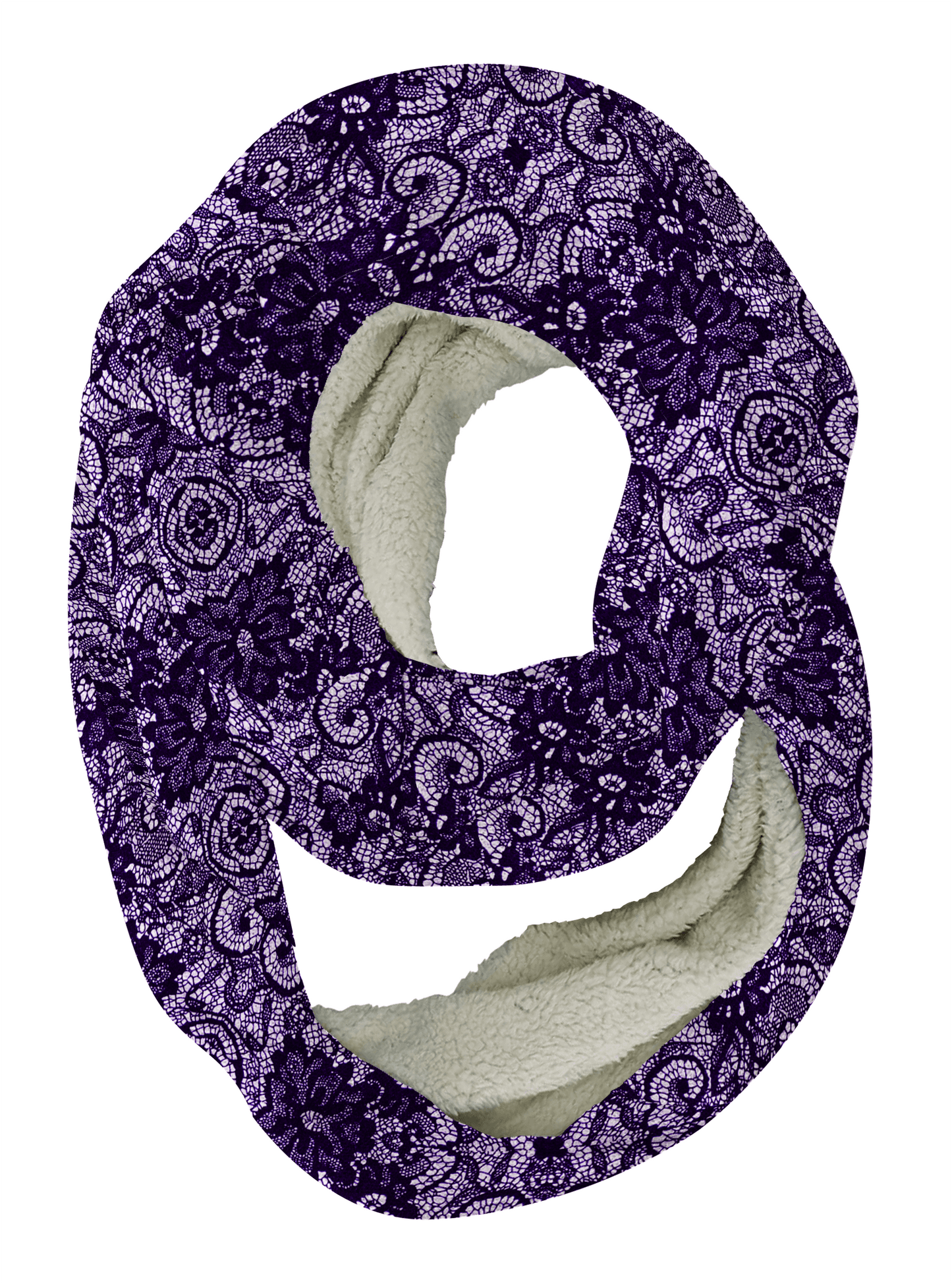Purple Lace Infinity Scarf - USA Made Dropship