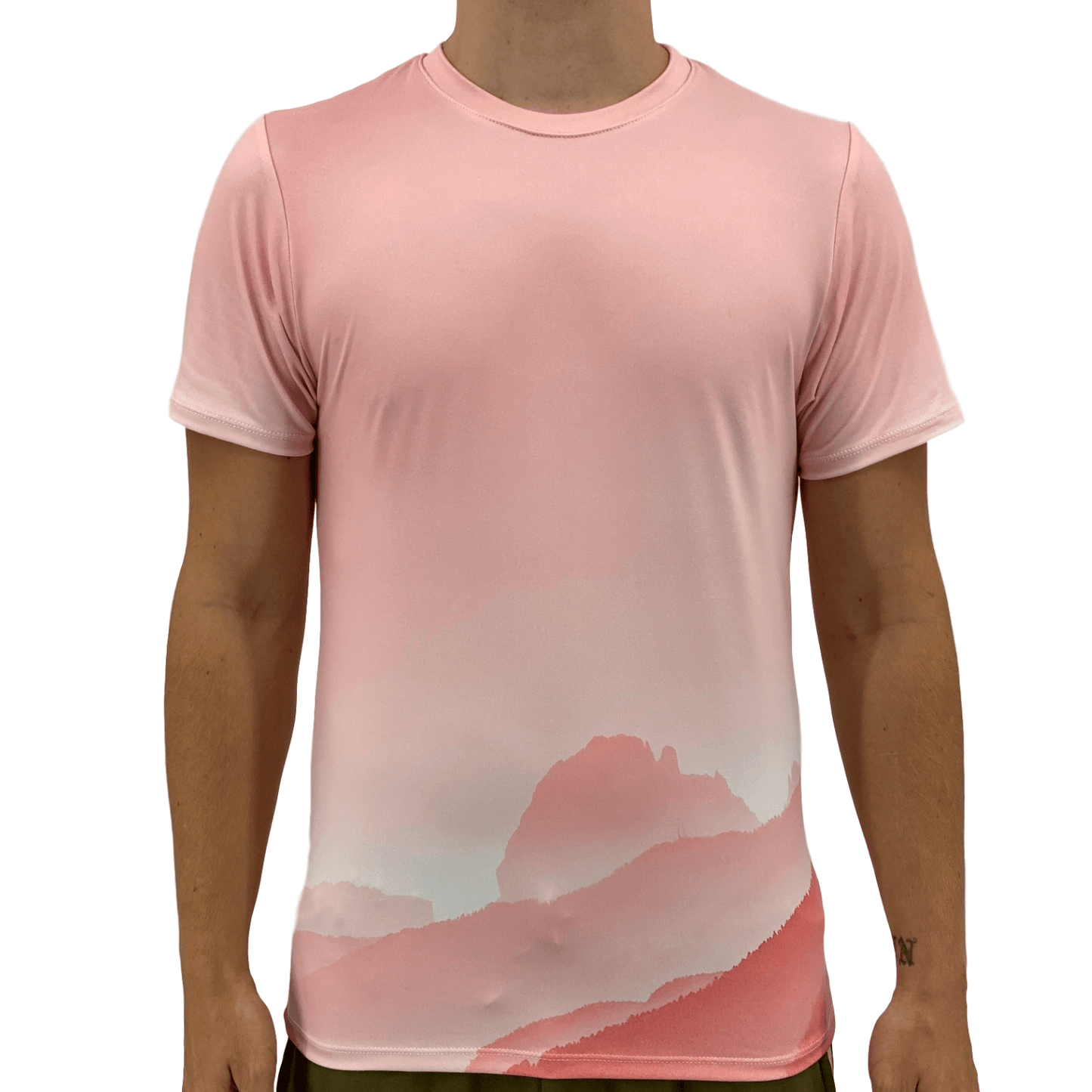 Pink Mountain Men's T-Shirt - USA Made Dropship