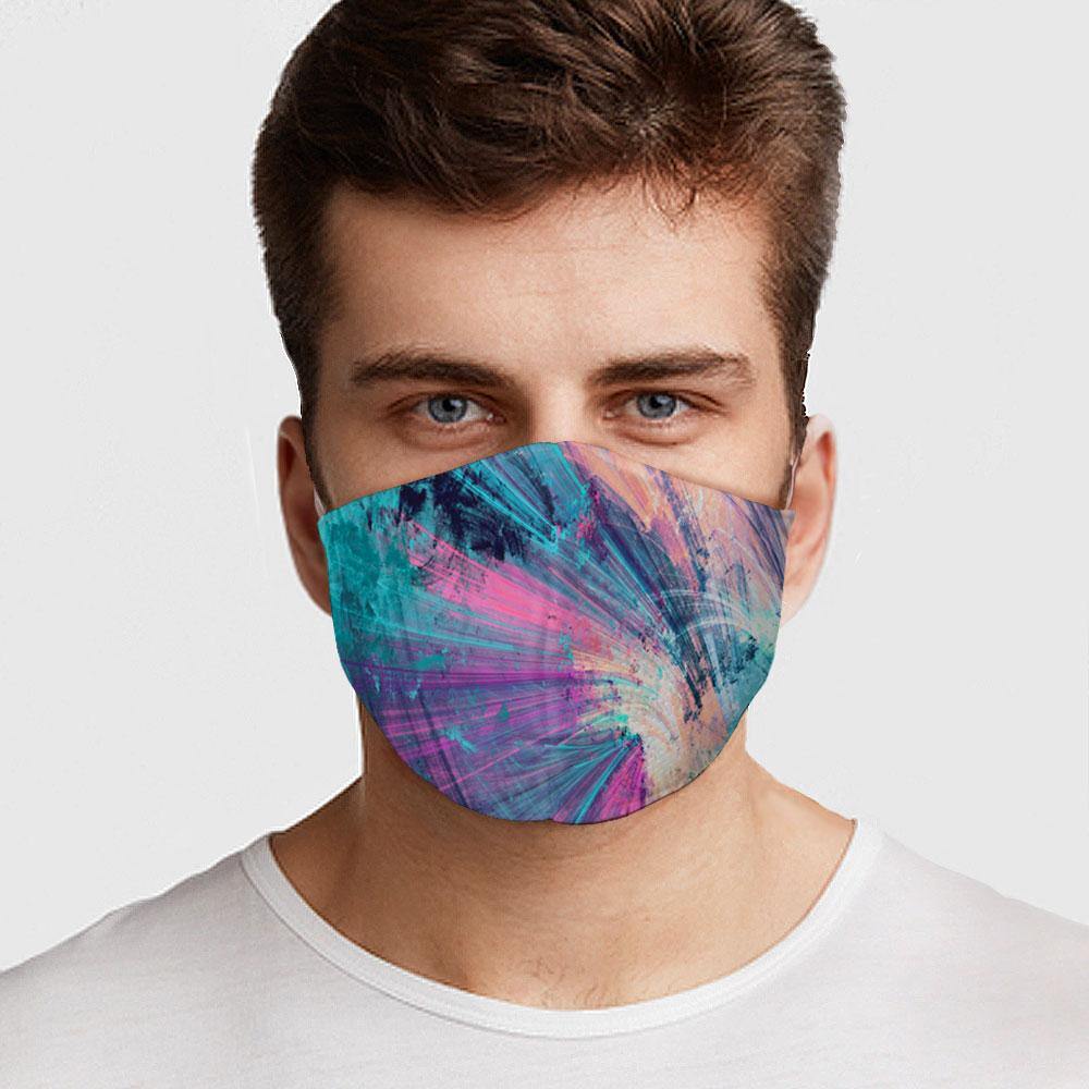 Abstract Colors Face Cover - USA Made Dropship