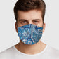 Blue Paisley Face Cover - USA Made Dropship