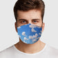 Clouds Face Cover - USA Made Dropship