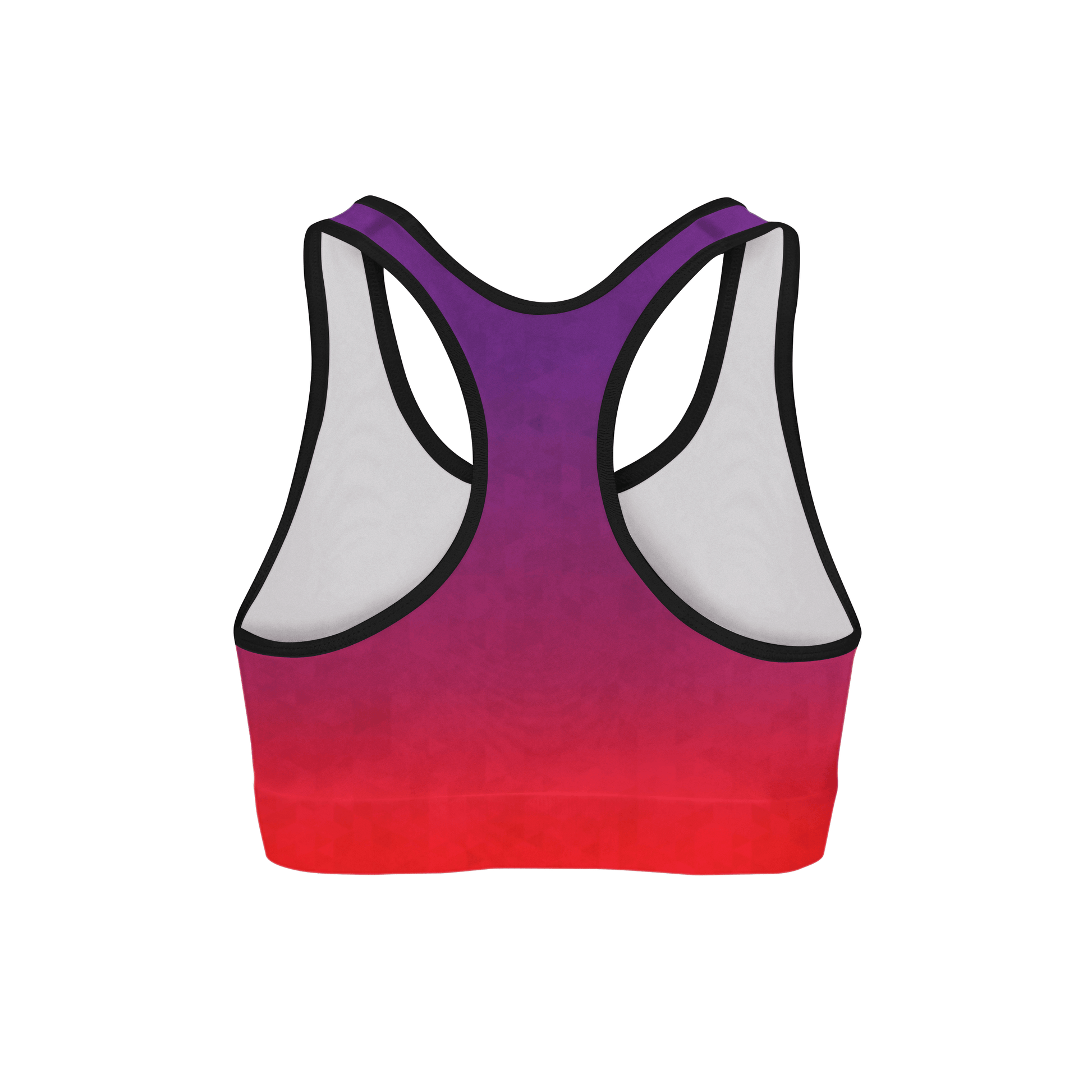 Stained Triangles Sports Bra - USA Made Dropship