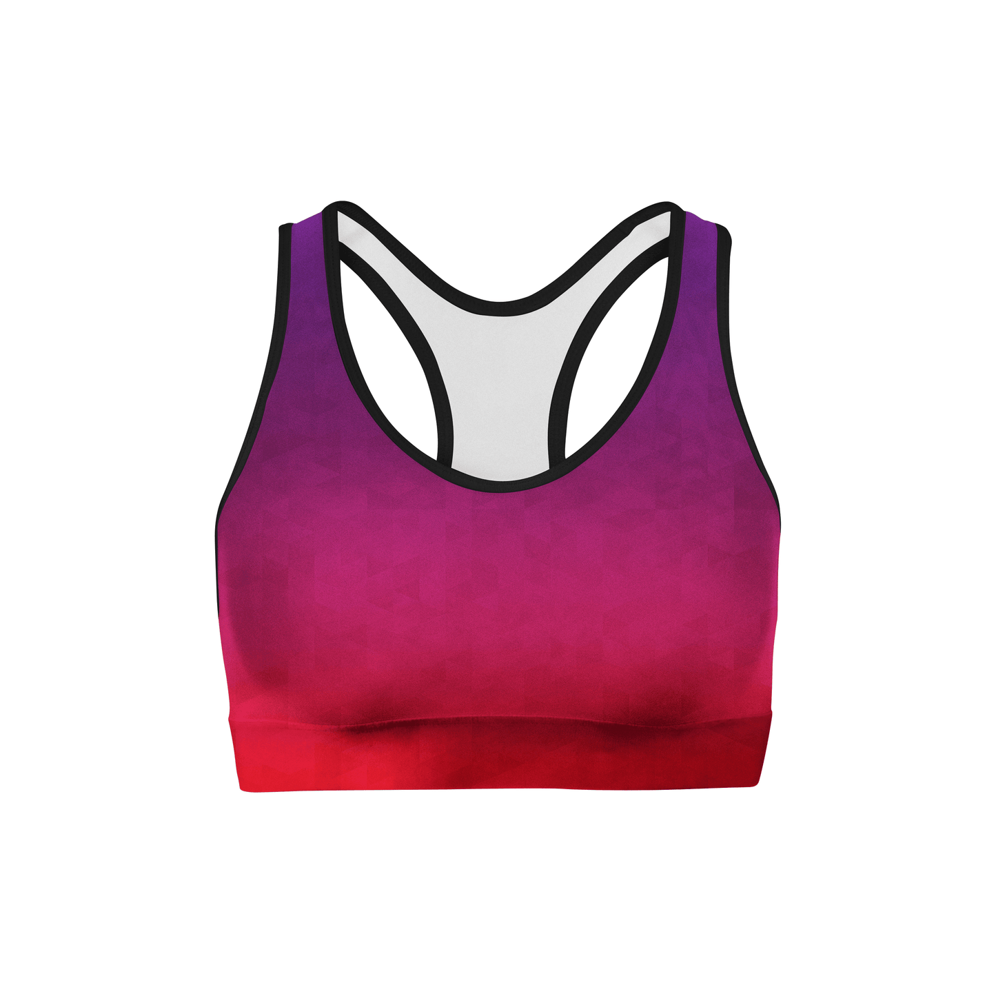 Stained Triangles Sports Bra - USA Made Dropship