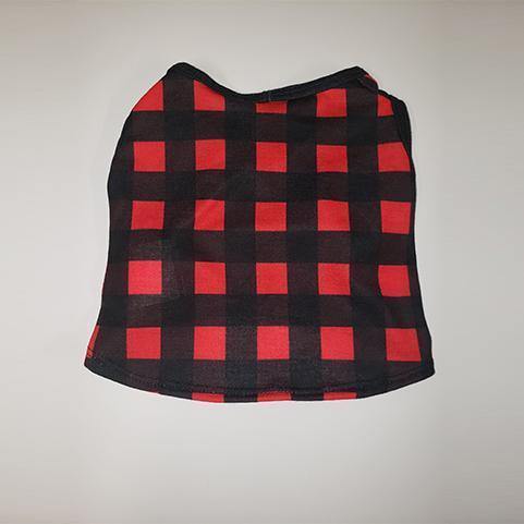 Red & Black Plaid Cat and Dog T-Shirt