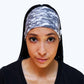 Digital Gray Camo Button Headband - USA Made Dropship