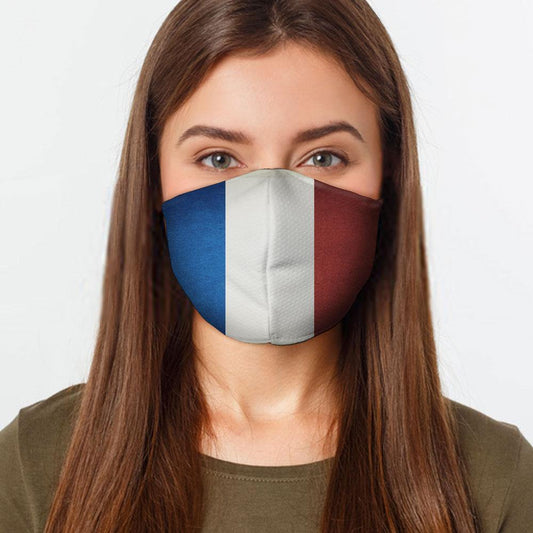 French Flag Face Cover - USA Made Dropship