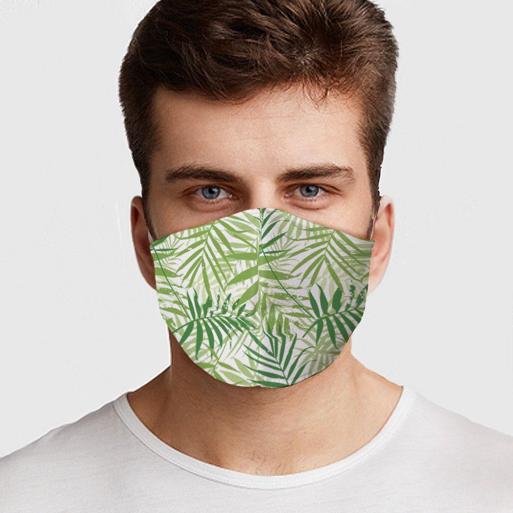Palm Leaves Face Cover - USA Made Dropship