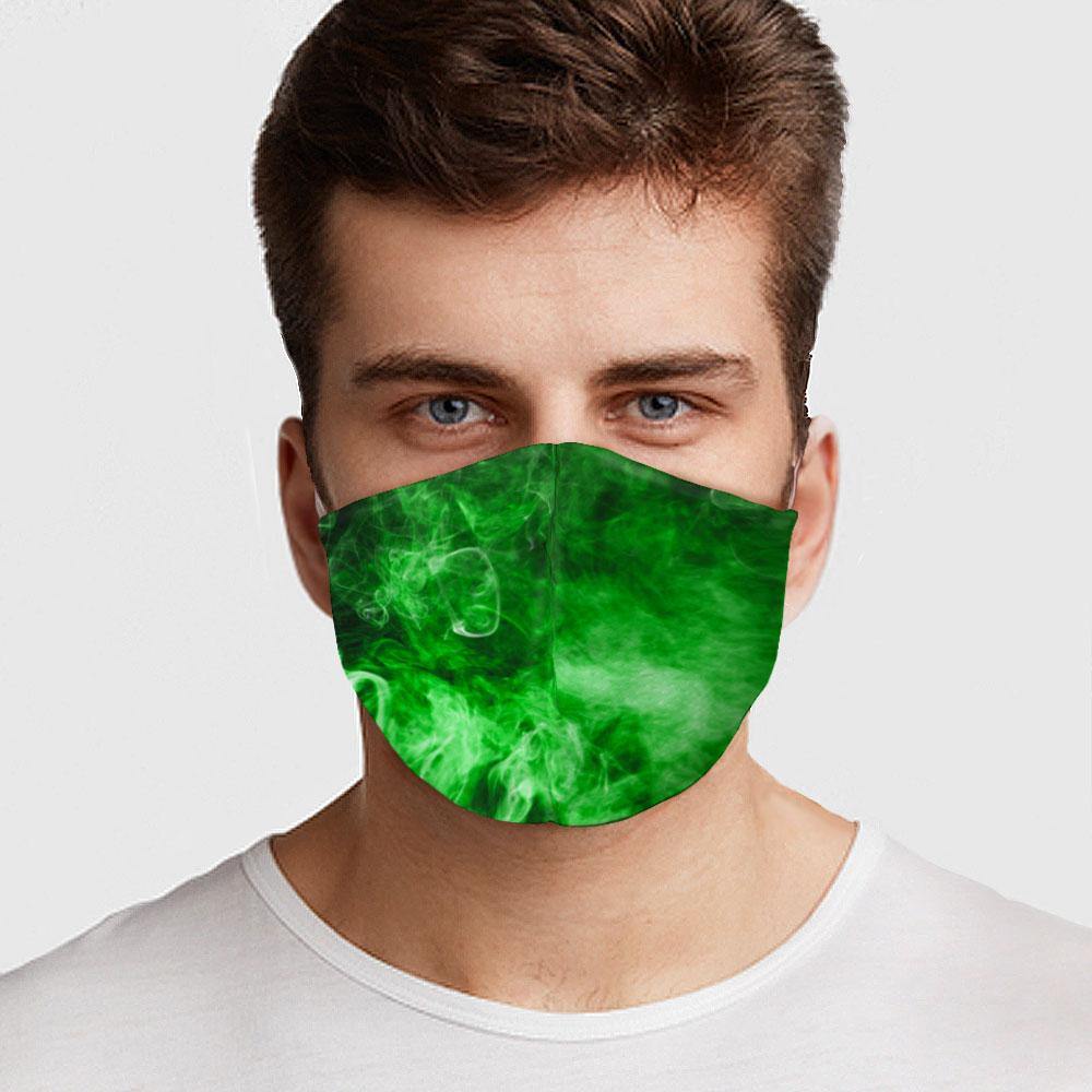 Green Smoke Face Cover - USA Made Dropship