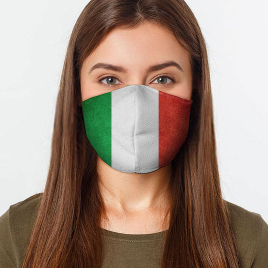 Italian Flag Face Cover - USA Made Dropship