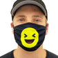 Laughing Emoji Face Mask With Filter Pocket - USA Made Dropship