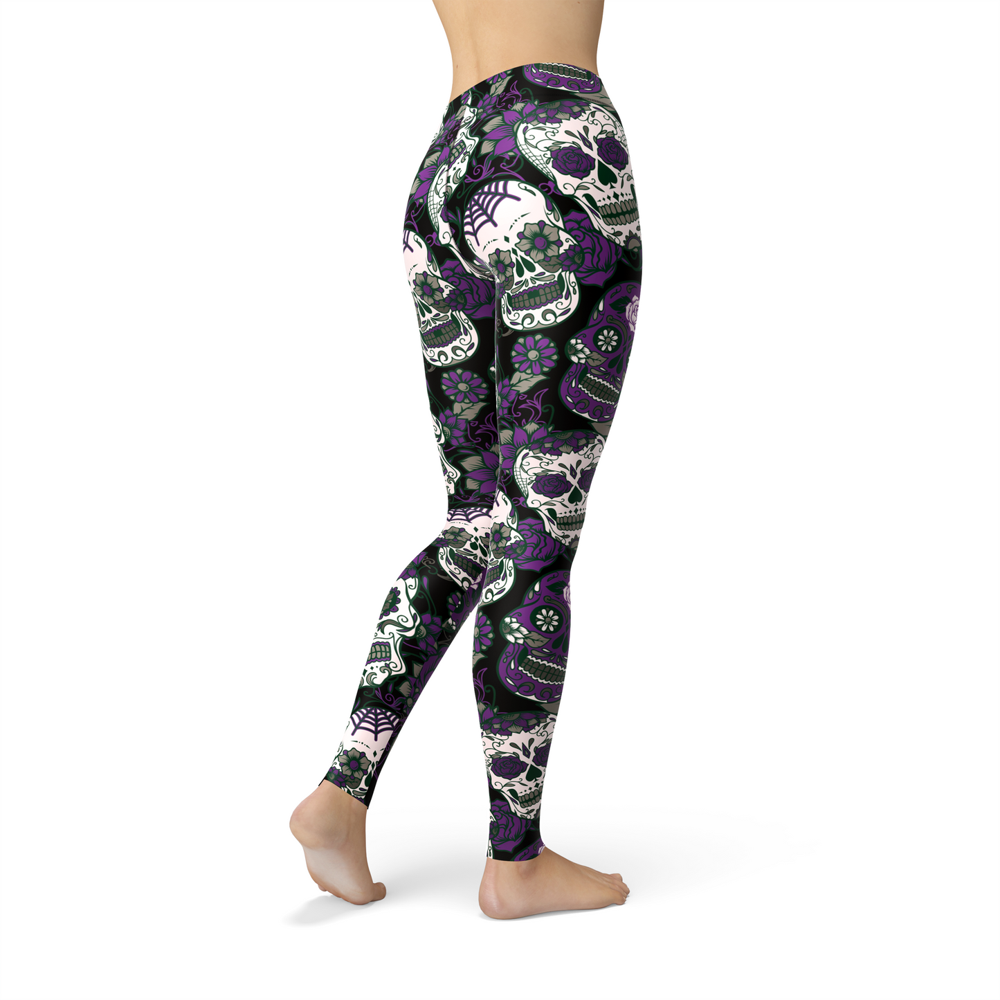 Jean Purple Sugar Skulls Leggings