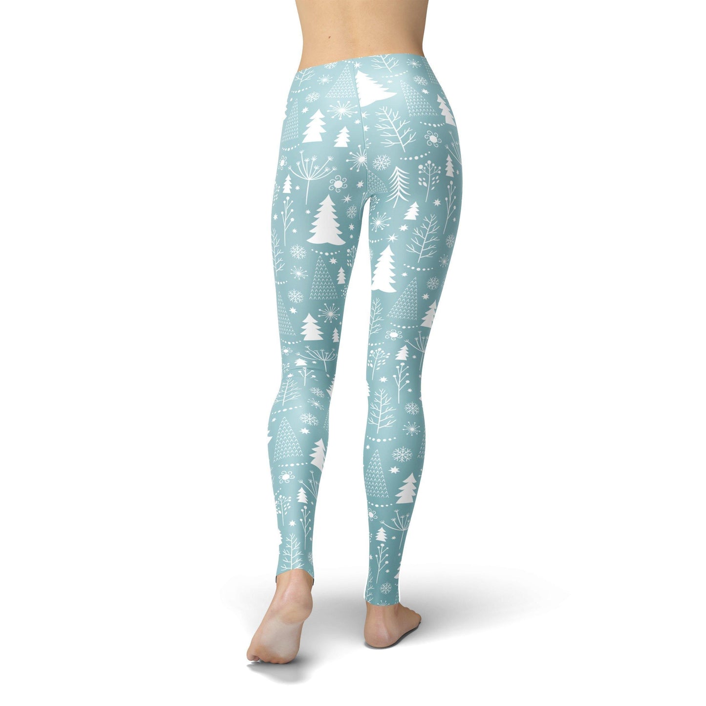 Jean Trees and Snowflakes Leggings