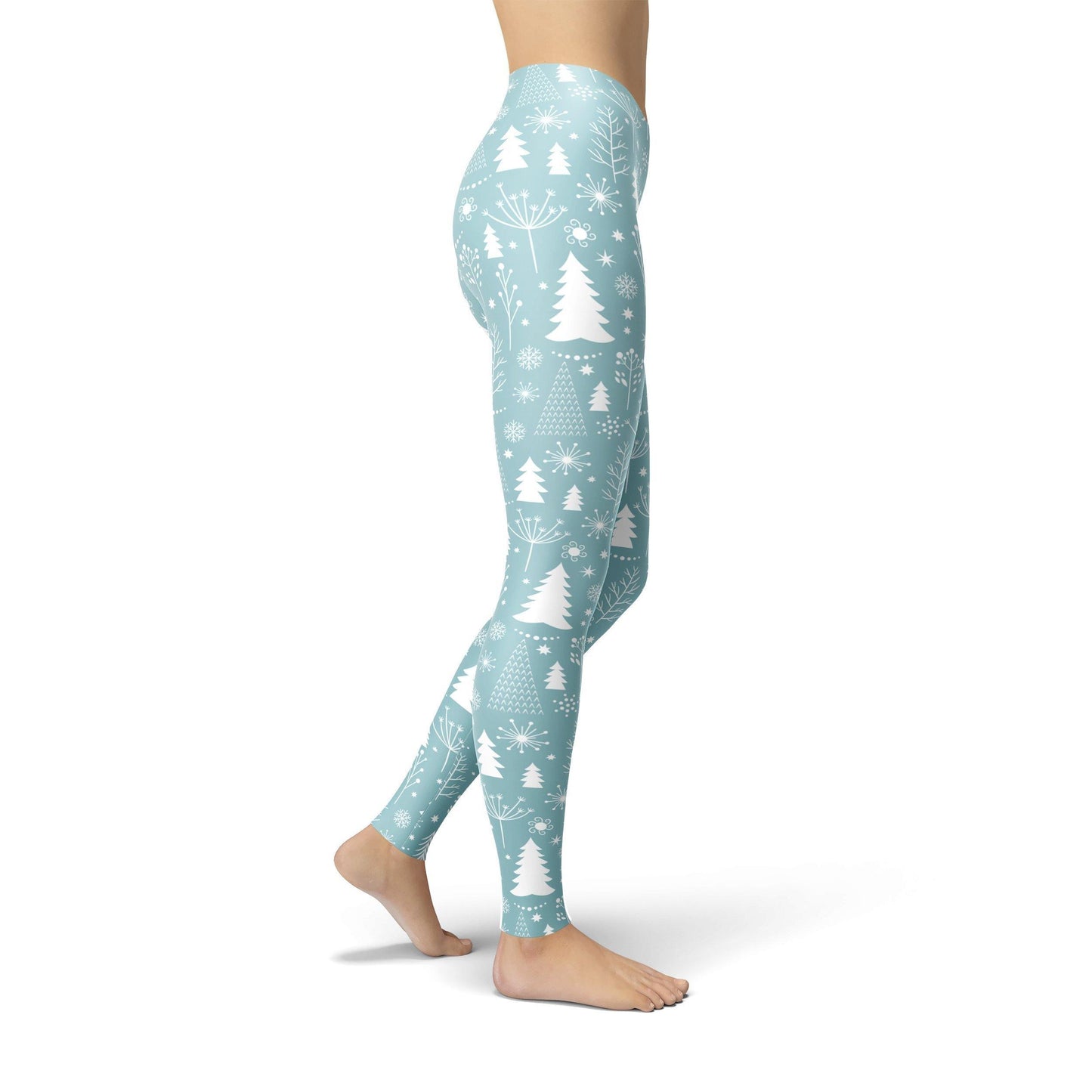 Jean Trees and Snowflakes Leggings