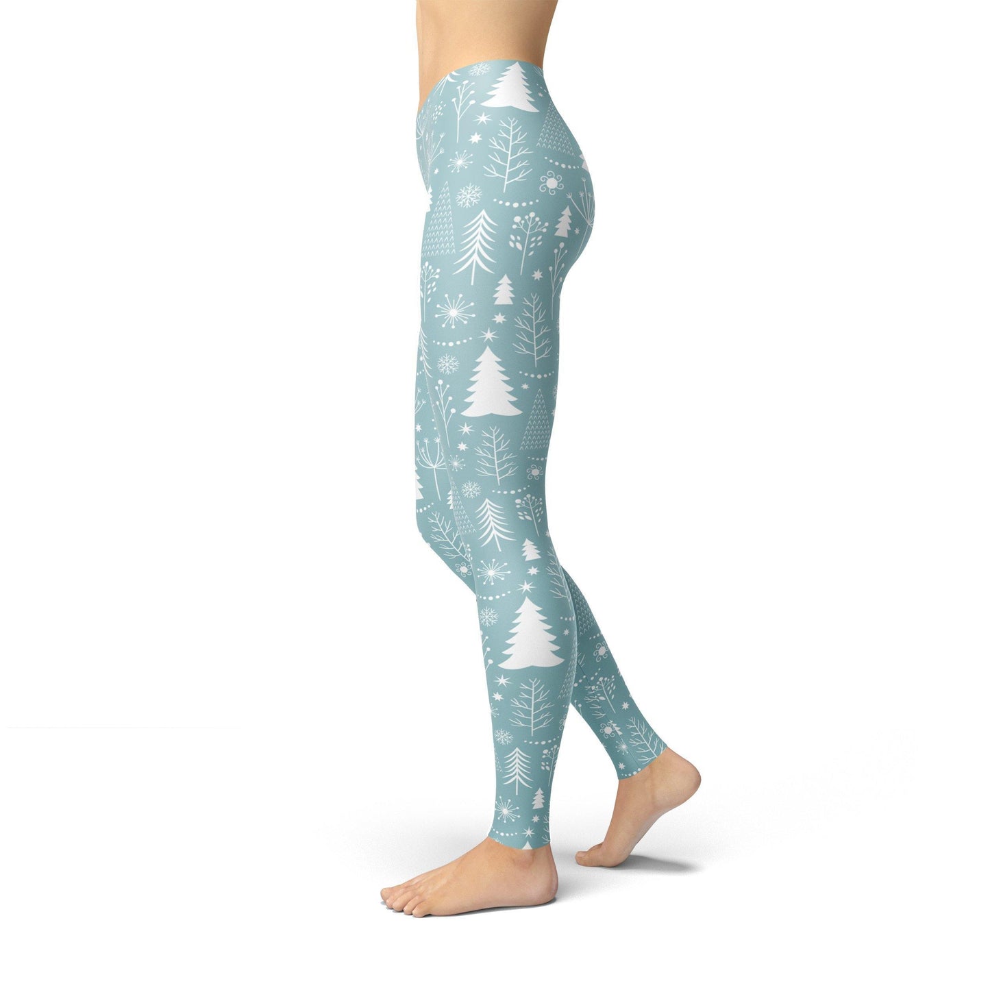 Jean Trees and Snowflakes Leggings