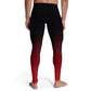 Men's Black Red Ombre Tights