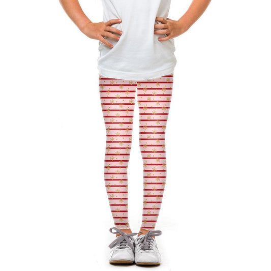 Youth Pink Holiday Stripes