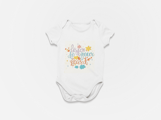 Listen To Your Heart Onesie - USA Made Dropship