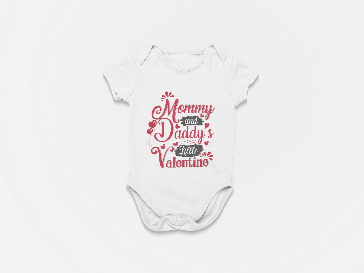 Mommy Daddy Valentine Onesie - USA Made Dropship