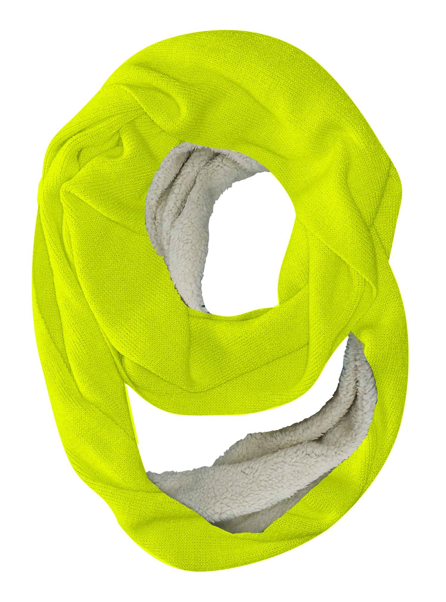 Neon Yellow Infinity Scarf - USA Made Dropship