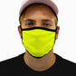 Neon Yellow Face Mask With Filter Pocket - USA Made Dropship