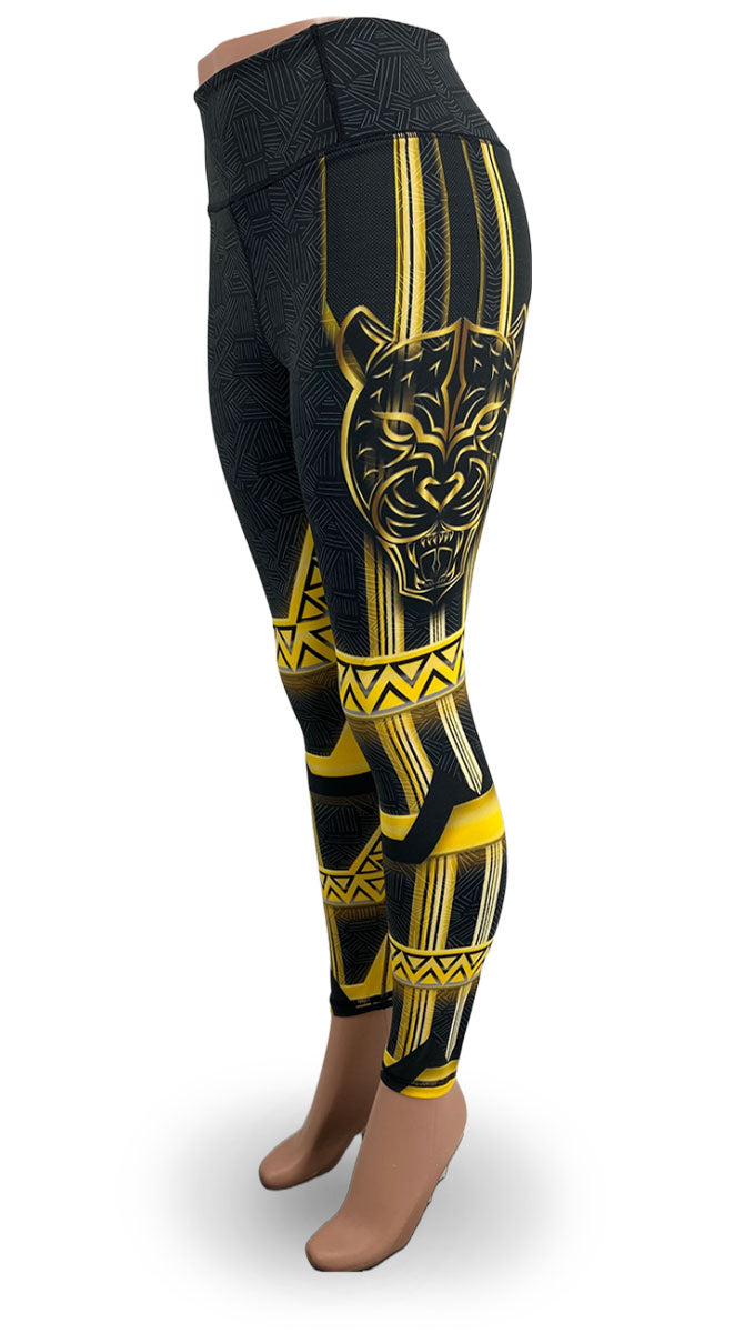 Yellow Panther Legging
