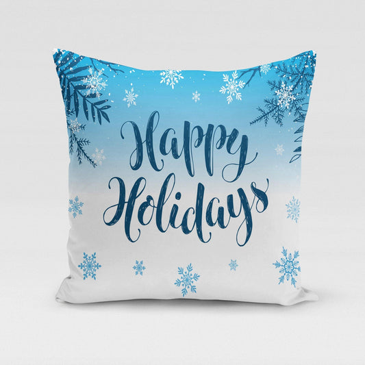 Happy Holiday's  Pillow Cover