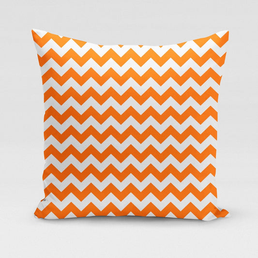 Orange ZigZag Pillow Cover