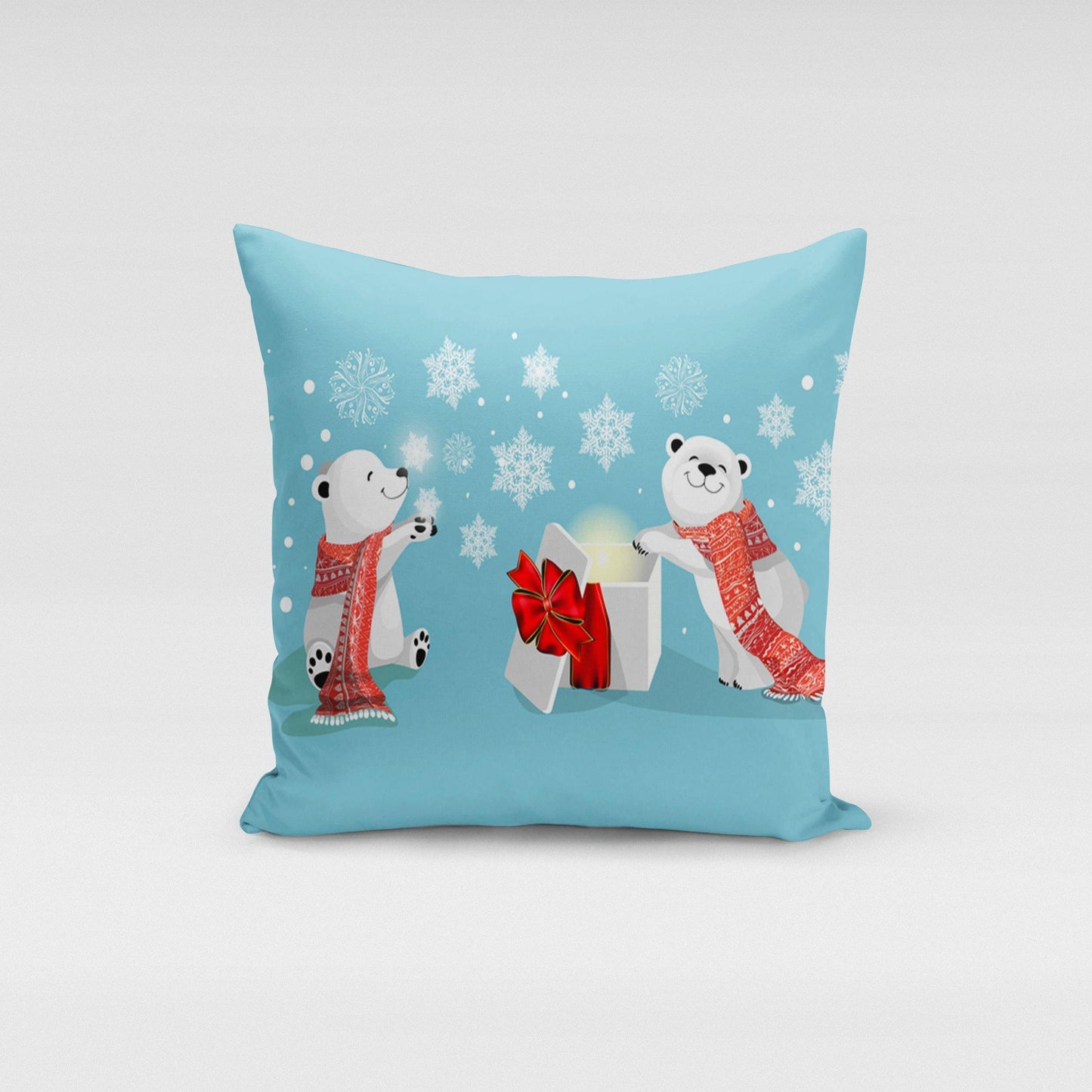 Polar Bears Pillow Cover