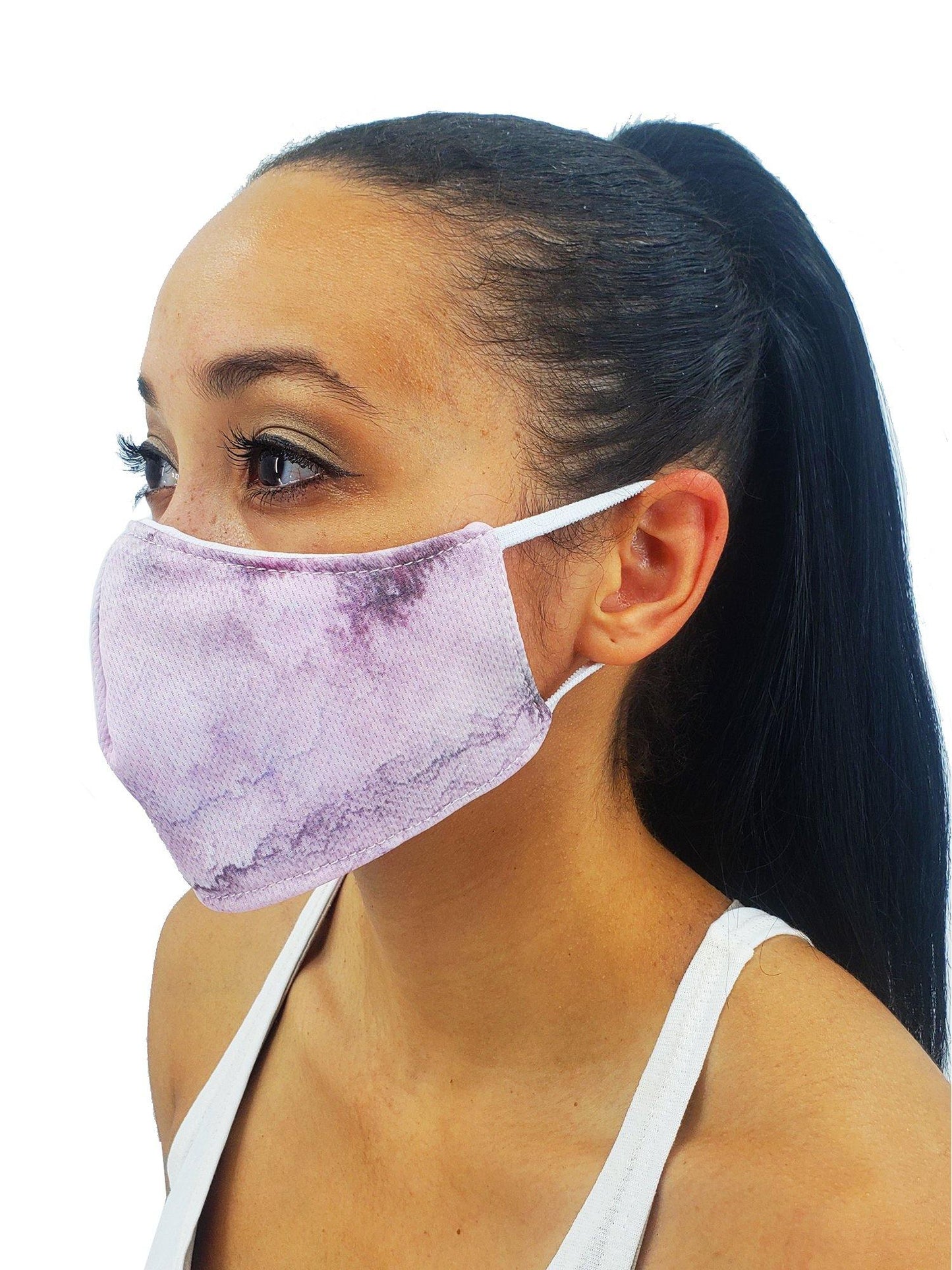 Pink Grunge Face Cover - USA Made Dropship