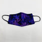 Purple Flowers Face Cover - USA Made Dropship