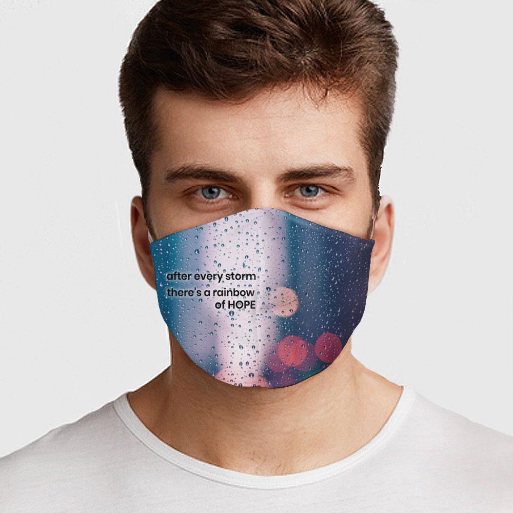 Rainbow of Hope Face Cover - USA Made Dropship