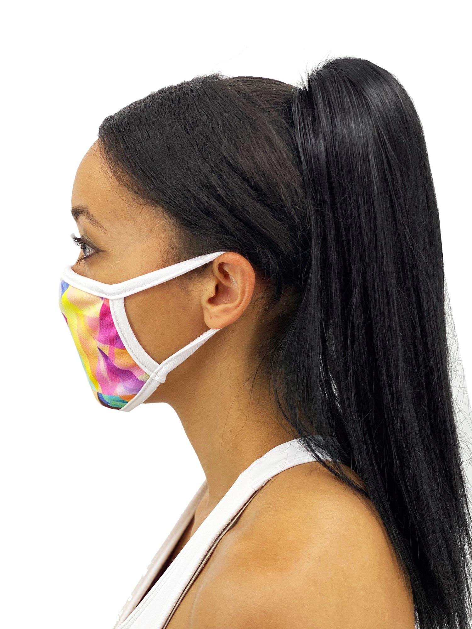 Rainbow Prism Face Mask With Filter Pocket - USA Made Dropship