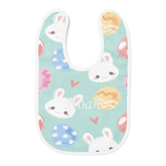 Personalized Embroidered Cute Easter Baby Bib - USA Made Dropship