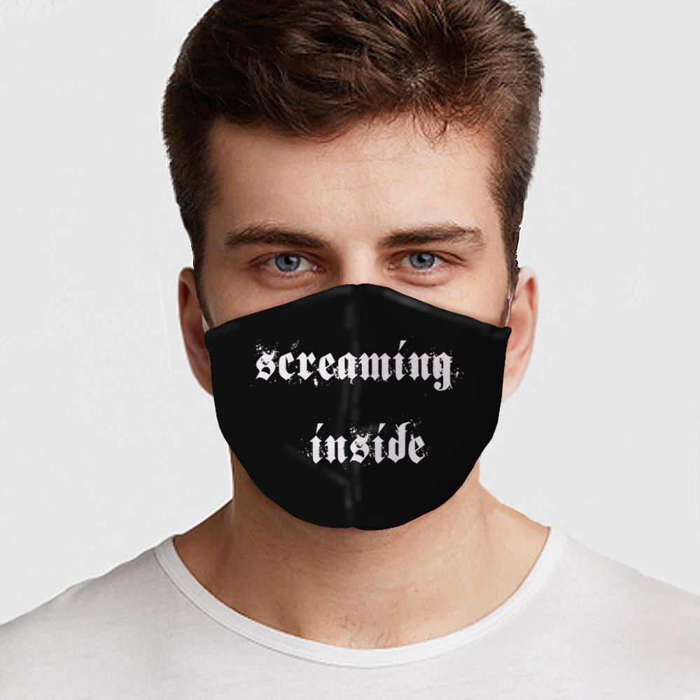 Screaming Inside Face Cover - USA Made Dropship