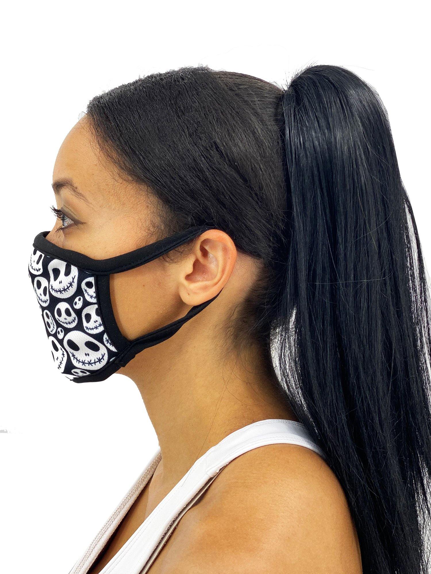 Skellington Face Mask With Filter Pocket - USA Made Dropship