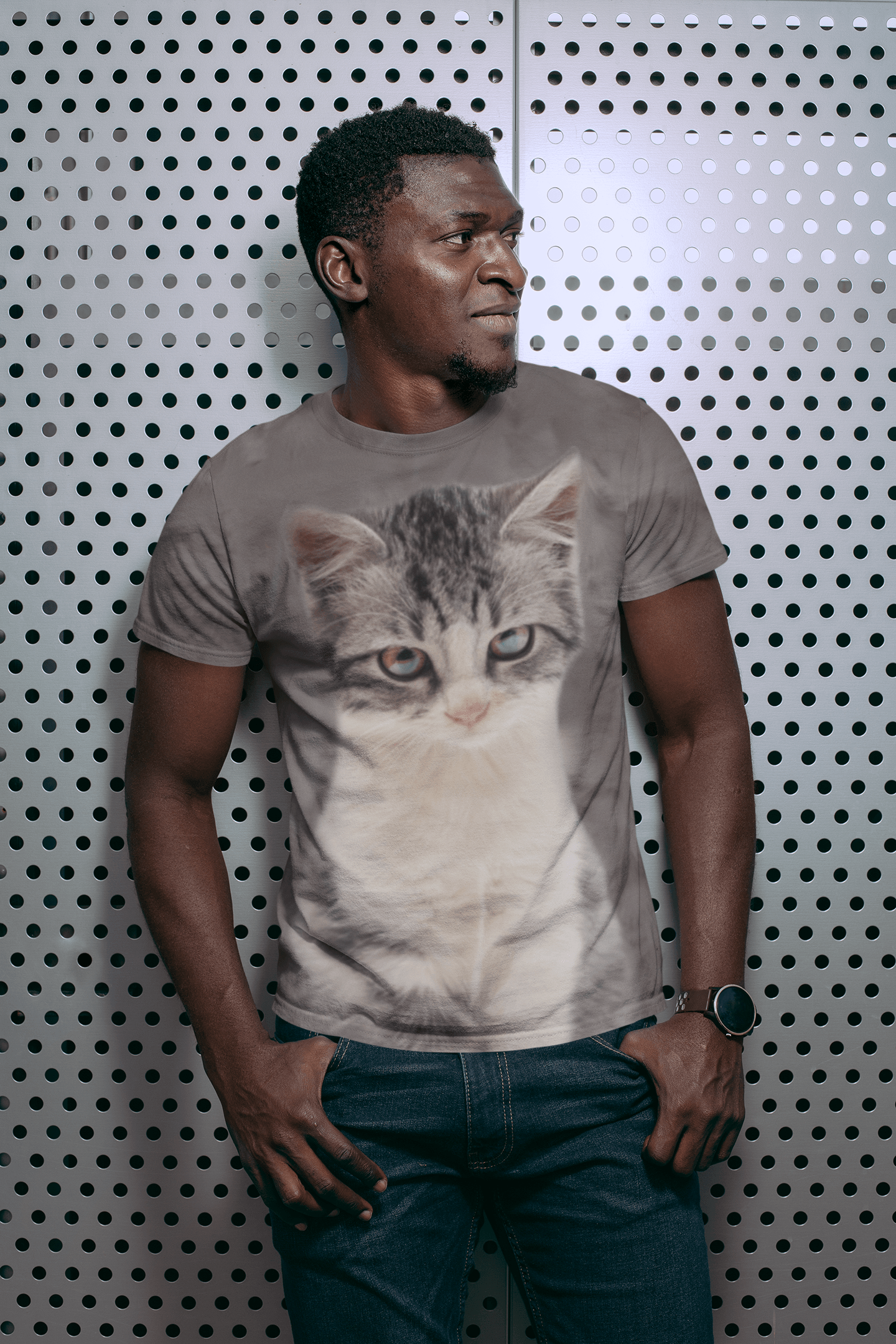 Men's Calico Cat T-shirt - USA Made Dropship