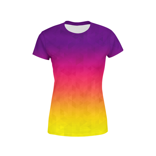 Women's Sunset Triangles T-Shirt