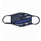 Thin Blue Line American Flag Mask - USA Made Dropship