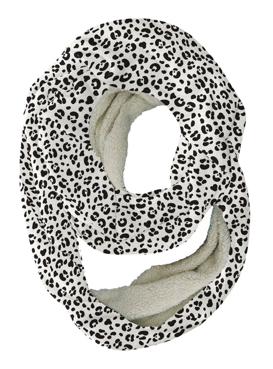 White Cheetah Infinity Scarf - USA Made Dropship