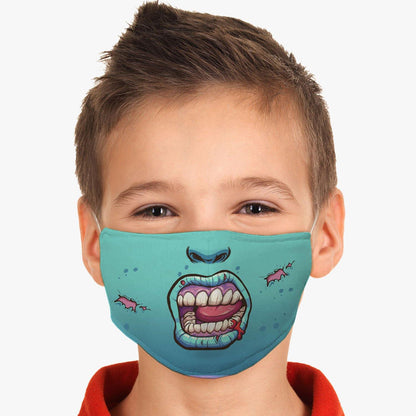 Youth Zombie Face Cover - USA Made Dropship